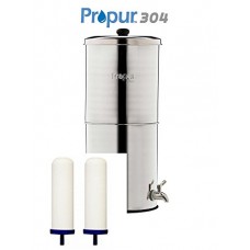 ProPur KING 304 Stainless + 2 ProOne-G 2.0 9" Filter Elements - SCRATCH & DENT SALE! - B0769DC14L